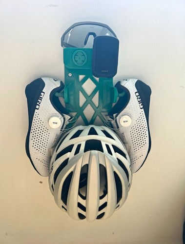 Helmet and shoe cycling