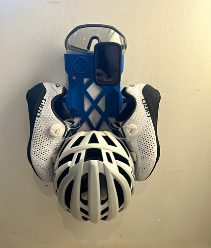 Helmet and shoe cycling